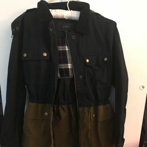 J.Crew Long colorblock field jacket
